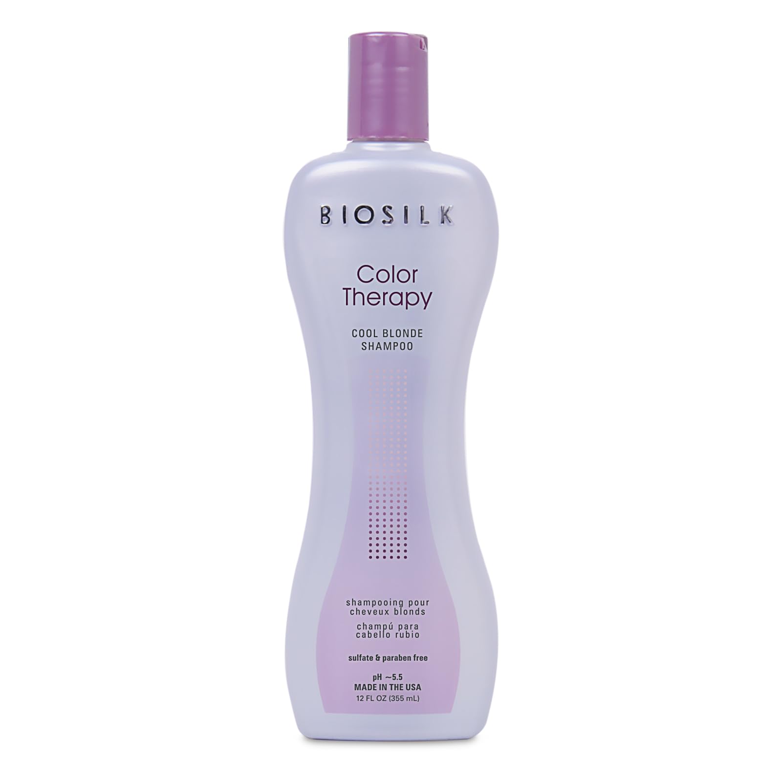 BioSilk Color Therapy Cool Blonde Shampoo, 12 fl oz, White