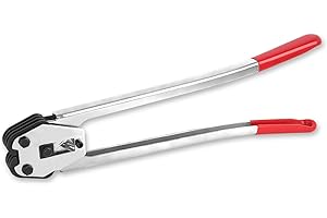ENCREESE Steel Banding Tool Strapping Sealer - 2 in 1 Crimper & Sealer with 20" Extra-Long Handle and Enhanced Bite for PET Banding 1/2"~3/4"-Steel Strapping Tool for Heavy Duty Package
