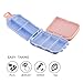 XDOBO Pill Box 7 Day Portable for Travel 8 Compartments Weekly Medicine Vitamin Plastic Pill Organizer BPA Free Good for Purse and Pocket (Blue)