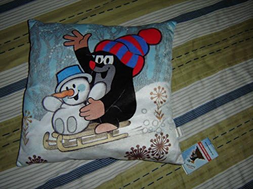 The Little Mole's Pillow 30x30 cm / Kissen Maulwurf 99915H Kisvakond Kisparna / Polyester - Made in the Czech Republic
