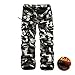 Roludom Men's Woodland Winter Fleece Lined Camouflage Cargo Pants, 38 - Yellow Camo