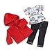 18 Inch Doll Clothes | Hooded Fleece Jacket Coat Value Outfit with Pockets, Includes Black Stretch Skinny Jeans and Short Sleeved Paris Graphic T-Shirt | Made to Fit Most 18