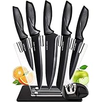 Home Hero Stainless Steel Knife Set with Block