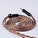 8 Core MMCX Replacement Cable Earphone Replacement Cable with MMCX Connectors，Upgrade Balanced Cable Silver Plated Audio Wire for SHURE 846 535 215 315 425 MAGAOSI K5 LZ A4 A5 etc.(MMCX 2.5mm)