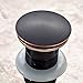 Comfort's Home P101H Solid Brass Bathroom Vessel Sink Pop Up Drain Stopper with Overflow, Oil Rubbed Bronze finish