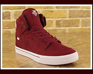 Amazon スープラ ストリート スニーカー シューズ ハイカット メンズ Vaider S241bg バーガンディ 12 0 Supra スープラ スケートボード