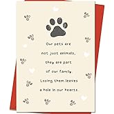 Mcduldul Pet Sympathy Card for Dog Cat | Loss of Dog Sympathy Gift | Pets Memorial Gifts for Loss of Dogs | Pets Bereavement Gifts