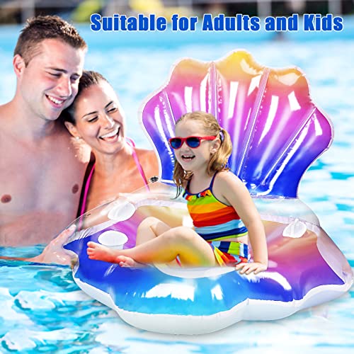 Pool Floats, DNEOVO Inflatable Pool Float Lounge 3-in-1