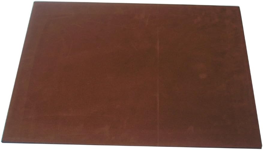 KINGFOM 18''x14'' Leather Desk Pad & Blotter, A3 Protector Writing Mat with Paper Clip Brown : Office Products