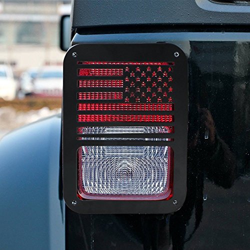 image for Bentolin 2 X Tail Lamp Tail Light Cover Trim Guards Protector for Jeep