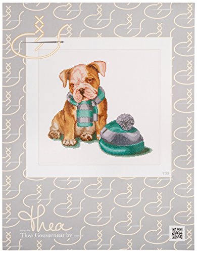 Thea Gouverneur TG733A 16 Count Counted Cross Stitch Kit, 12-1/4 by 11-3/4-Inch, it's Cold Outside on Aida