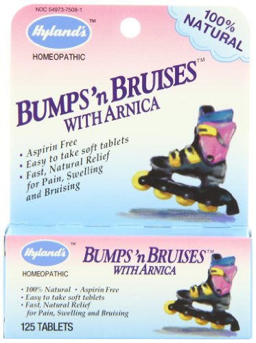 Arnica Tablets for Kids and Baby, Bumps 'n Bruises by Hyland's, Quick Dissolving, 125 Count (Pack of 3)