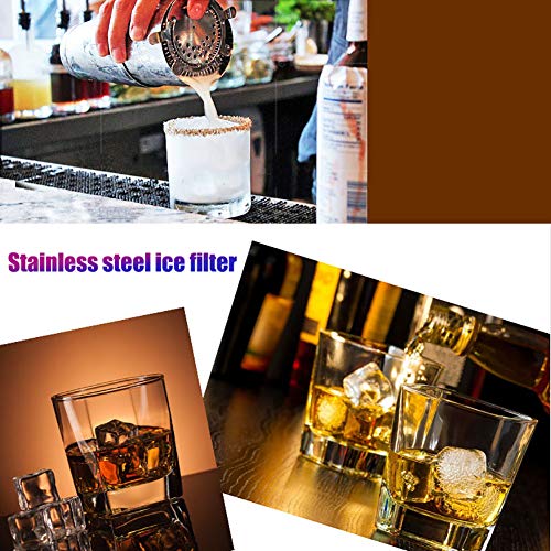 Koowaa 1 stück 304 Edelstahl Barsieb Cocktail Shaker Eissieb Bartender Bar Percolator Eissieb – Bild 5