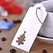 Christmas Gift Wrap Tags,Hollow Christmas Tree Design Tag with 100 Feet Natural Jute Twine for Christmas Gift Wrapping, Wedding and Party Favor
