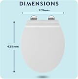Croydex Michigan Slimline Flexi-Fix White Soft Close Toilet Seat view 3