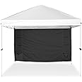MordenApe Sunshade Sidewall with Storage Net Bag for 10x10 Pop Up Canopy, Instant Waterproof Straight Leg Canopy Storage Function Sidewalls, 1 Pack Only (Spliceable, Black)