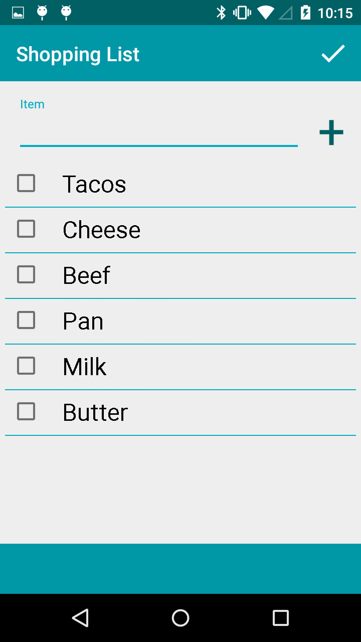 Shopping List Appstore for Android