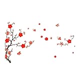 Hotportgift Large Plum Blossom Flower Removable Wall Sticker Decor Decal Room Background Art (70*50cm)