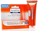 AcneFree Severe Terminator 10 Acne Spot Treatment + Redness Control - 1 oz, Pack of 3