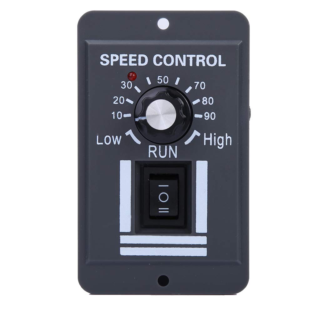 DC Motor Speed Controller, 12-60V 40A PWM Brush Motor Speed Controller CW CCW Reversible Switch Support Forward/Reverse Rotation Control and Stop