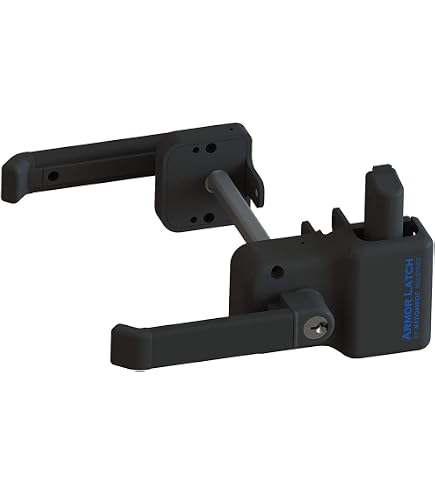 Amazon.com: Black Nylon Polymer Key Lockable Magnetic Armor Latch 