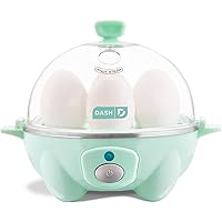 DASH Rapid Egg Cooker: 6 Egg Capacity Electric Egg Cooker for Hard Boiled Eggs, Poached Eggs, Scrambled Eggs, or Omelets with