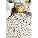 nuLOOM Vasiliki Moroccan Shag Tasseled Area Rug, 6' 7' x 9', Off-white