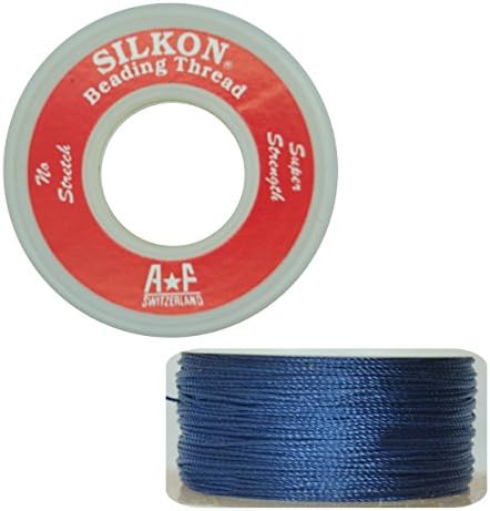 Silkon Bead Stringing Cord Size #2 Sodalite Navy Blue - 20 Yard Spool. Made in Switzerland