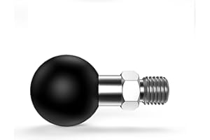 iHYTOON 1 Inch Ball Adapter Mounts Threaded Post Screw 3/8"-16 Compatible with RAM Mounts for Tripod Ball Adapter Motorcycle ATV Rearview Mirror B Size Socket Arms (3/8 * 1)