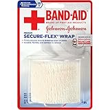 Band-Aid Brand Of First Aid Products Secure-Flex Minor Wound Care Wrap, 2 Inches By 2.5 Yards (Pack of 4)