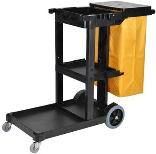 LQQFF Waste bin Function Hotel Hotel Cleaning car, Trolley Commercial Cleaning Tool cart Garbage Truck Office Trash can