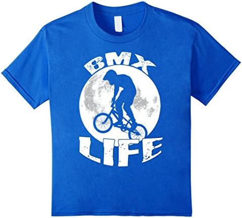 Kids BMX Life BMX Shirt. Coolest BMX Apparel and BMX T Shirt. 10 Royal Blue
