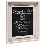 Country Rustic Vintage Wood Decorative Hanging Chalkboard / Washed Out Framed Blackboard - MyGift®