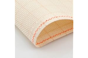 LUCA-S Aida 16 Ct. Zweigart Fabric, Needlework Canvas, Cross Stitch Fabric, Embroidery Canvas 100% Cotton (100x100cm)