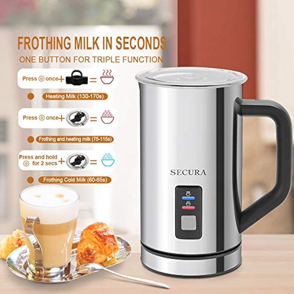 Milk Frothers Automatic Electric And Warmer (250ml) Kitchen & Dining