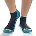 Men’s & Women’s Blue No-Slip No Show Grip Tread Hospital & Yoga Socks