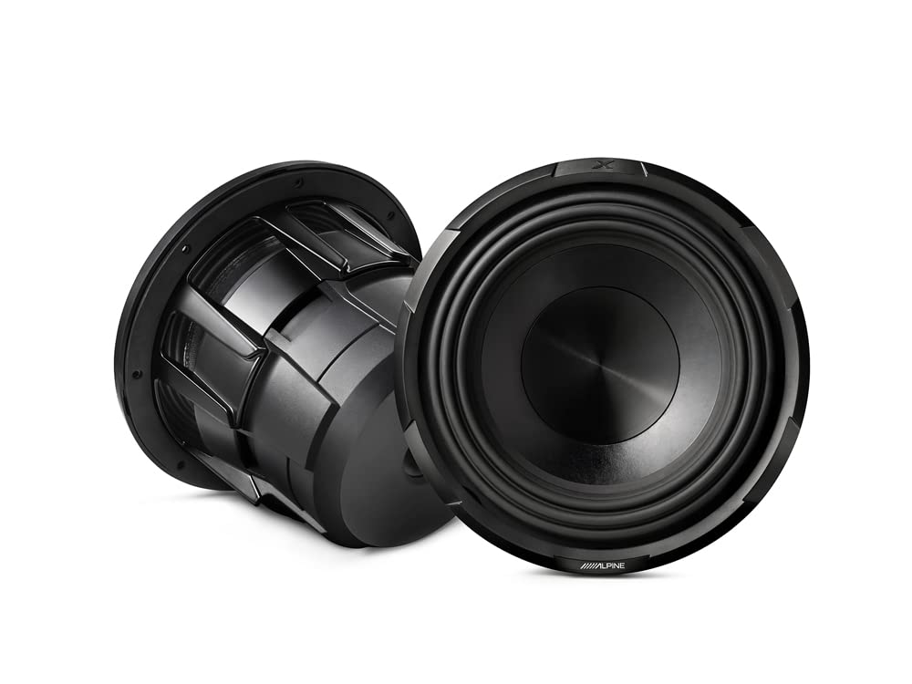 Alpine Electronics X-W10D4 2700W 10" X-Series Car Subwoofer, With Dual 4Ω Voice Coil