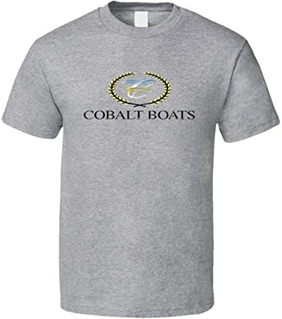 Cobalt Boats Boat Brand Marine Fathers Day Worn Look T Shirt XL Sport Grey