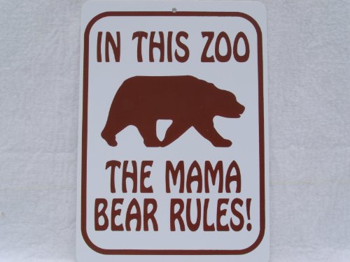 Bear Sign Mom Cave In This Zoo Mama Bear Rules Funny Rustic