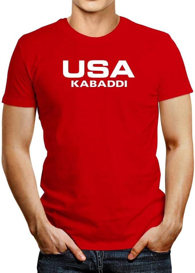 Idakoos USA Kabaddi Athletic America T-Shirt : Amazon.co.uk: Clothing