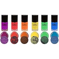 Maniology (formerly bmc) 6pc Bright and Festive Creative Art Stamping Polish Set - Weekend Warrior