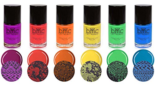 BMC Bright and Festive Creative Art Stamping Polishes-Weekend Warrior Collection BMC Bright and Festive Creative Art Stamping Polishes-Weekend Warrior Collection