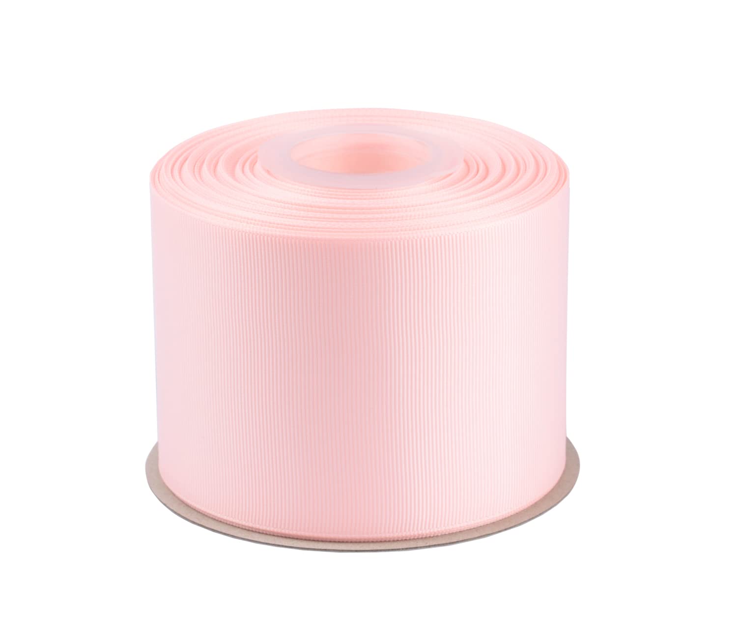 75mm X 22M Solid Grosgrain Ribbon for Gift Wrapping Parties, Wedding Decoration, Crafts Sewing(Lt. Pink)