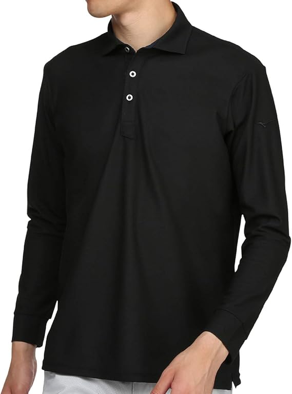 Amazon Co Jp ミズノ ゴルフウェア 長袖シャツ シャツ衿 吸汗速乾 鹿の子 52ma9a30 メンズ 服 ファッション小物