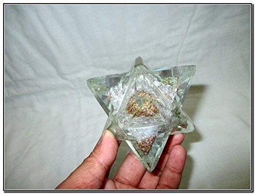 Lovely Big Genuine Crystal Quartz Orgone Merkaba 4