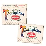 Lady Dianne Round Colored Party Toothpicks, Pack of 500