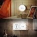 Ashbringer LED Plug in Night Light with Dual Port USB Wall Charger ,Nightlight with Dusk to Dawn Sensor for Bedroom Hallway Bathroom Living Room (white)