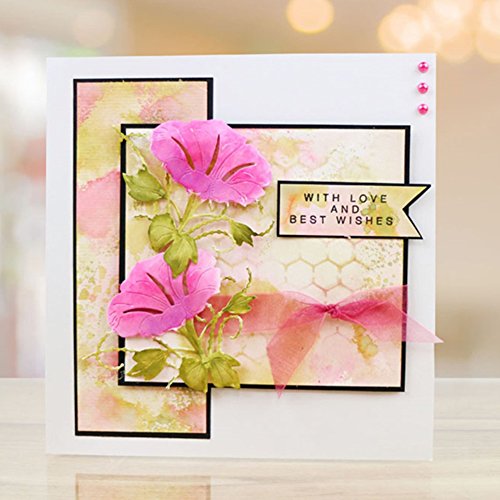 Potato001 Morning Glory Cutting Dies Stencil Album Scrapbooking Cards DIY Embossing Tool