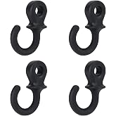VGEBY Bow String Stabilizer, 4Pcs Monkey Tail Type Rubber Compound Bow String Shock Absorber(Black)