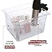 Sous Vide Container 12 Quart For Anova, Nomiku, Sansaire, PolyScience, Immersion Circulator And Sous Vide Controller Works With All Sous Vide Rack Clear Strong Polycarbonate High Temperature Tolerance